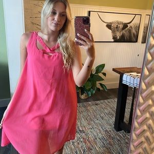 Pink Silky & Flowy Dress